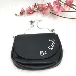 Be kind woman’s  black crossbody bag